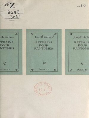 cover image of Refrains pour fantômes